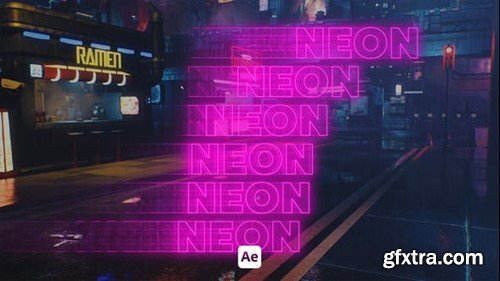 Videohive Kinetic Neon Typo 03 46117774