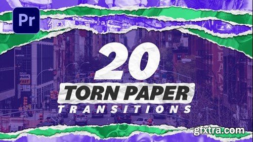 Videohive Torn Paper Transitions 46112491