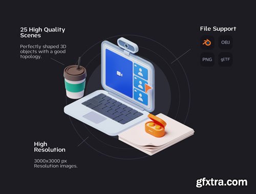 Sokbusy - Isometric Illustration Ui8.net