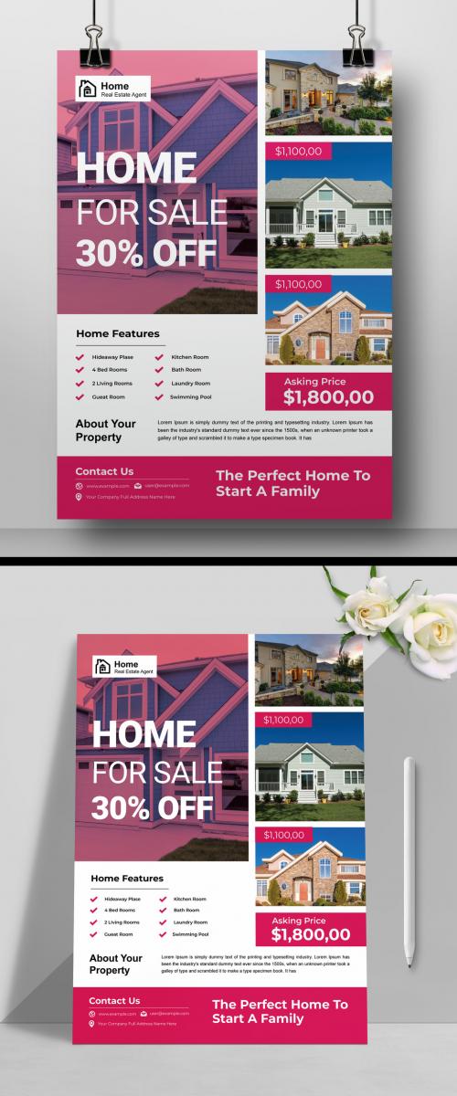 Real Estate Flyer Design Template 573784152