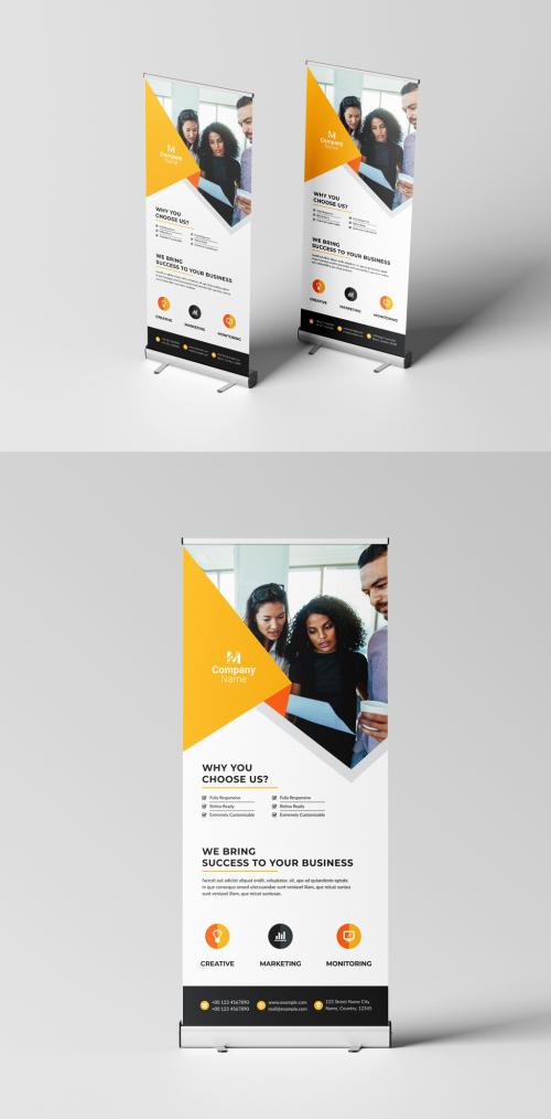 Corporate Business Rollup Banner Design 576287618