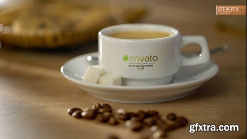 Videohive Coffee Americano Mockup Logo Opener 45871627