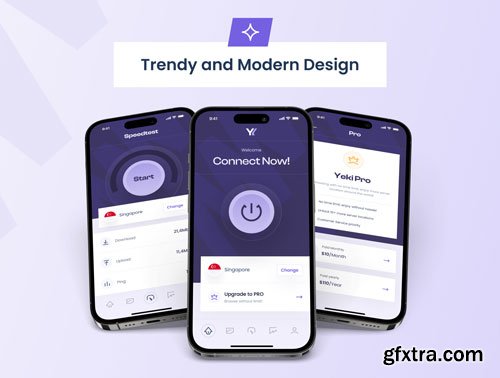 Yeki - VPN App UI Kit Ui8.net