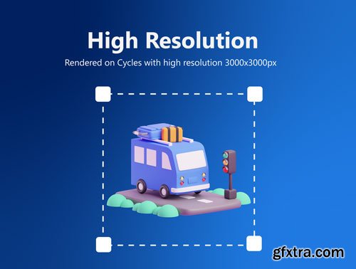 Travel 3D Icon Pack Ui8.net