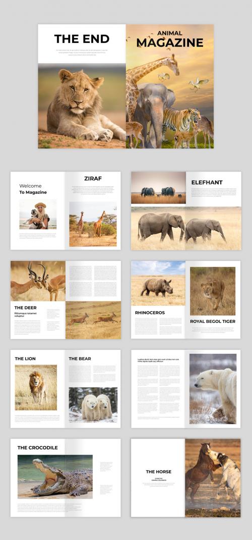 Animal Magazine Layout 565618827