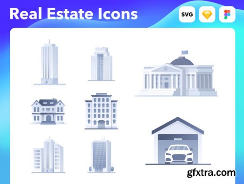 Web Icons Real Estate Ui8.net