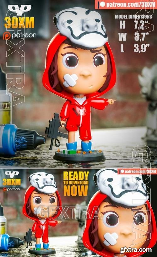 Tokyo Chibi Money Heist &ndash; 3D Print Model