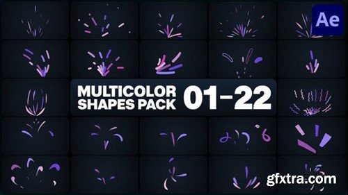Videohive Multicolor Shapes for After Effects 46102663