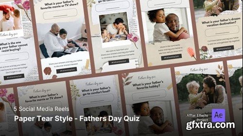 Videohive Social Media Reels - Fathers Day Quiz 46086735