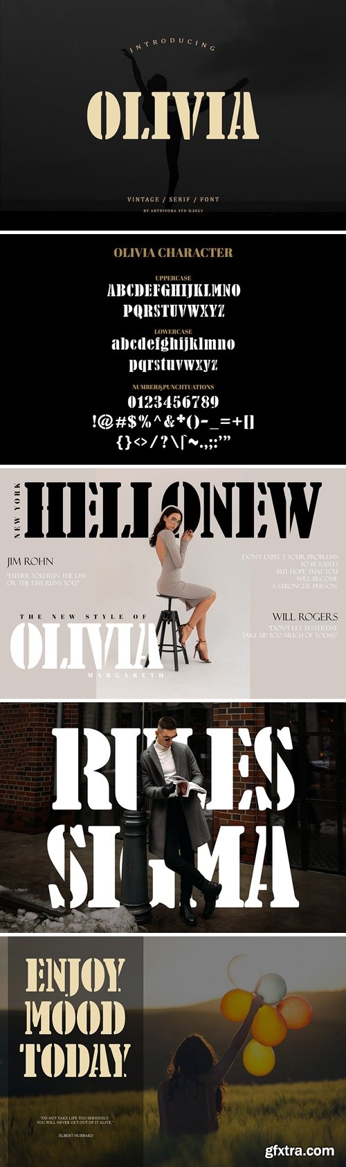 Olivia - Vintage Serif Font