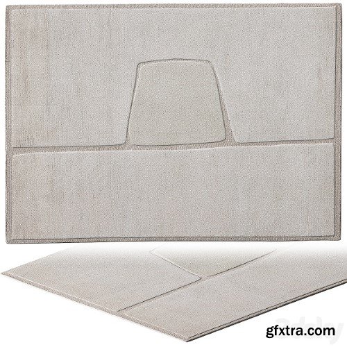 CC Tapis Cut Out Monocromo Linen Rug