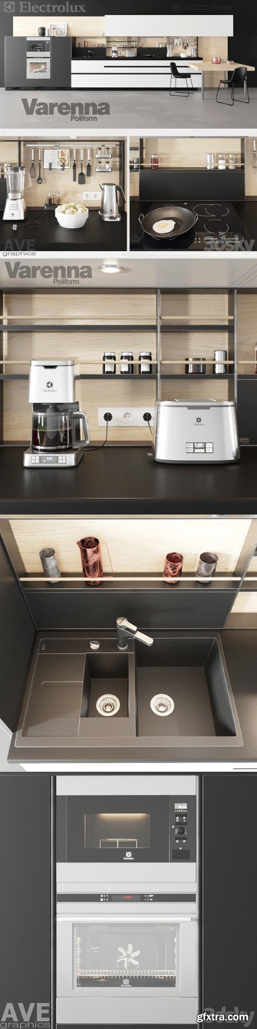 AVE Electrolux volume Poliform Varenna kitchen