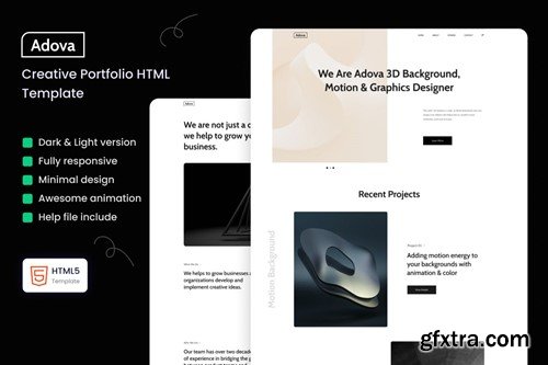 Adova - Creative Portfolio Template ZGJ7BUS