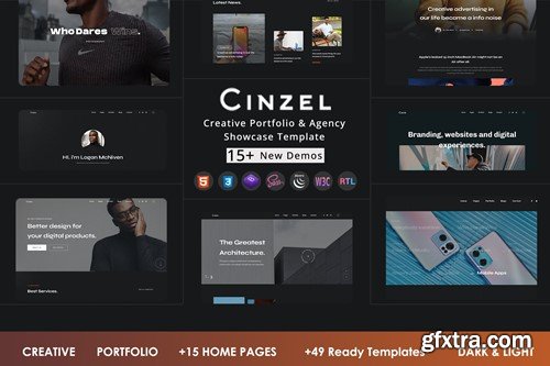 Cinzel - Creative Portfolio & Agency template DFRCLZG