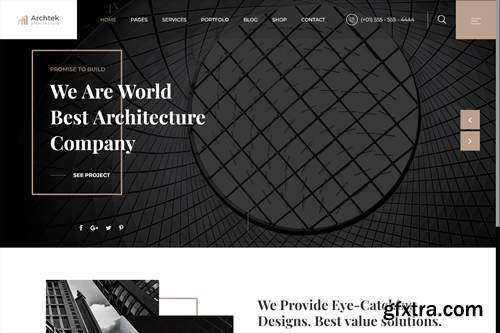 Archtek - Architecture & Interior HTML Template EGG6BZG