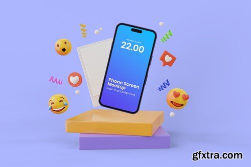Phone Mockup Social Media Scene 4SYUHKZ