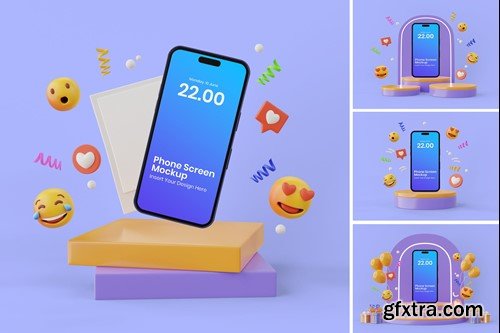 Phone Mockup Social Media Scene 4SYUHKZ