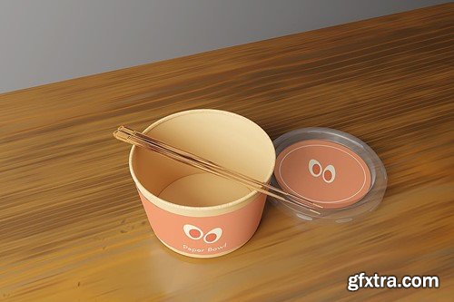 Paper Bowl Mockup P9UJ65H