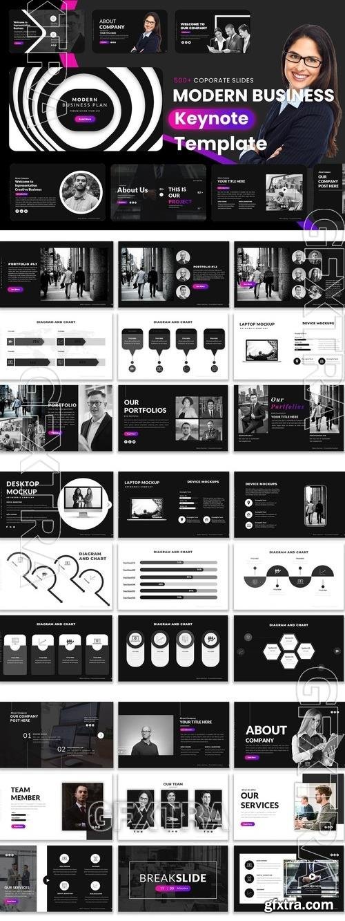 Modern Business Plan Keynote Template CYZW74L