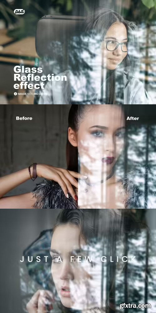 Glass Reflection Photo Effect