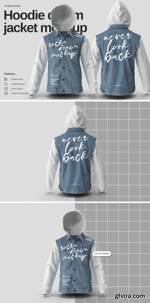 Hoodie Denim Jacket Mockup 6NBYDXP