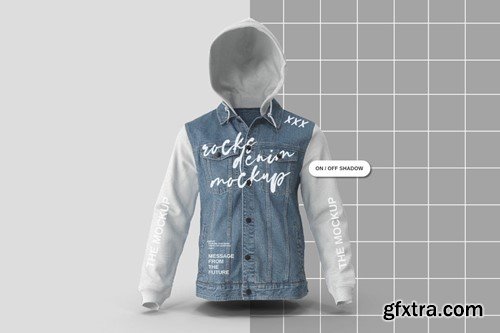 Hoodie Denim Jacket Mockup 6NBYDXP