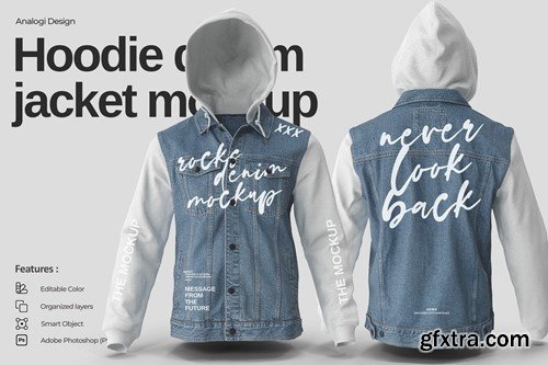 Hoodie Denim Jacket Mockup 6NBYDXP