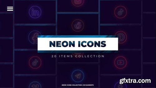 Videohive Neon Icons 46132444