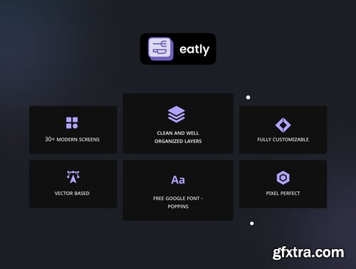 Eatly - Food Delivery Landing Page & Web UI KIT Ui8.net