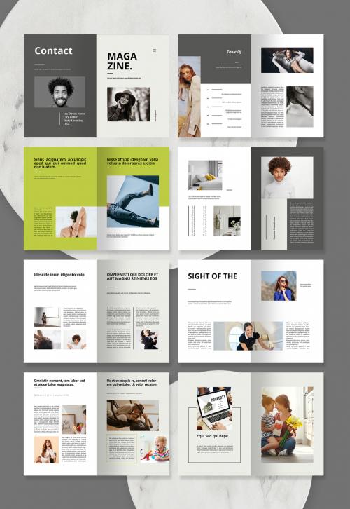 Clean Magazine Template 576317228