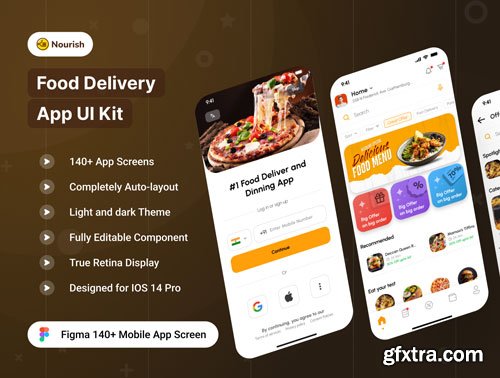 Nourish Food Delivery Ui8.net