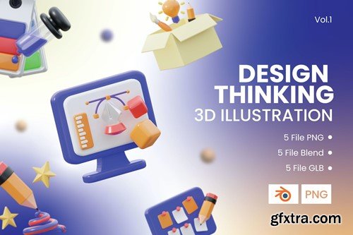 3D Design Thinking Icon Vol.1 J2CE3H7