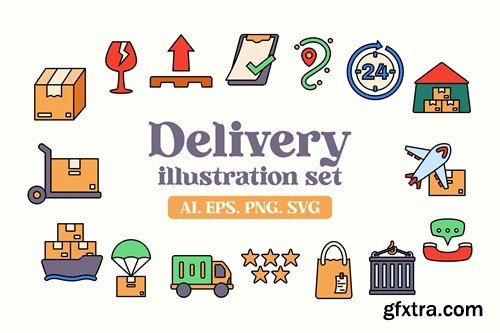 Delivery Illustration Set 4CALJKR