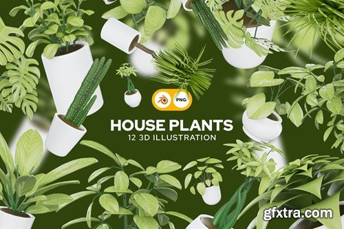 Houseplant 3D Illustration Pack CCRZ6Q8