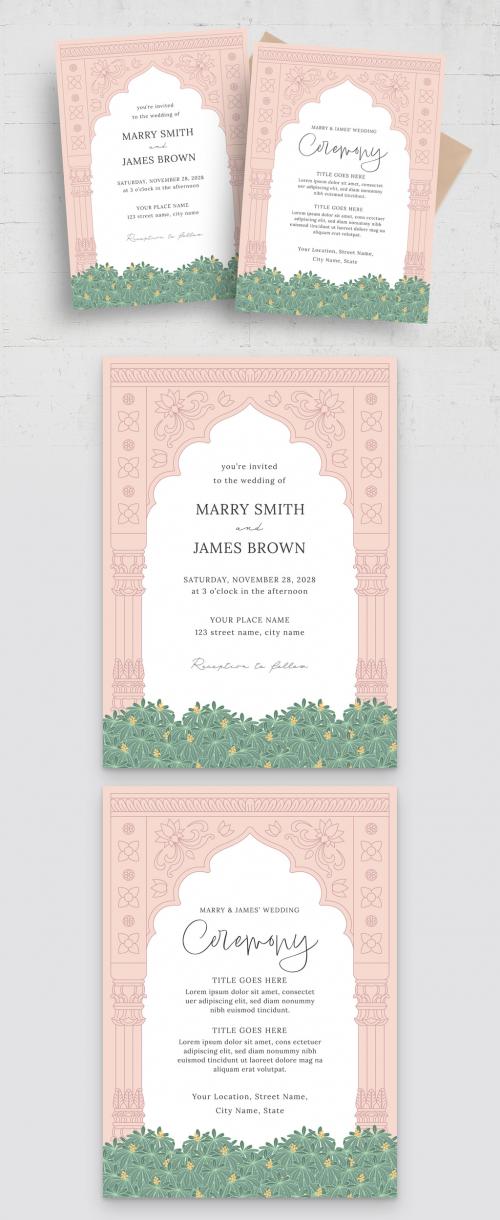 Indian Wedding Invitation Template 590426029