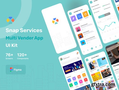 Snap Services - Multi vendor App Ui Kit Ui8.net