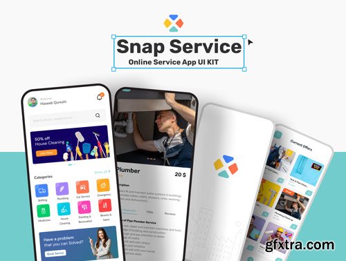 Snap Services - Multi vendor App Ui Kit Ui8.net