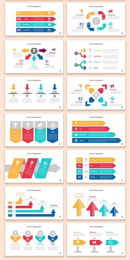 Arrow Infographic Slides Layout Template 588656852