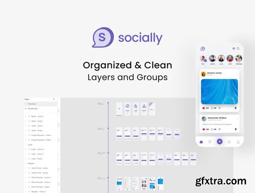 Socially - Social Media App UI Kit