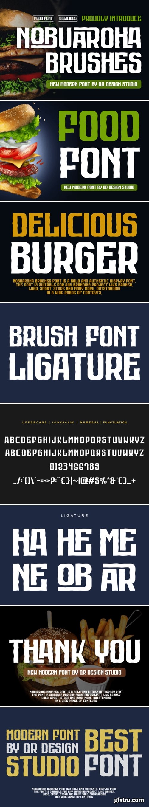 Nobuaroha Brushes Font