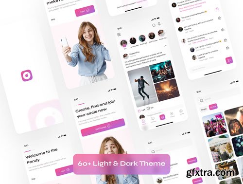 Social Media App UI Kit Ui8.net