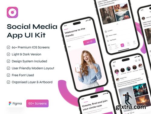 Social Media App UI Kit Ui8.net