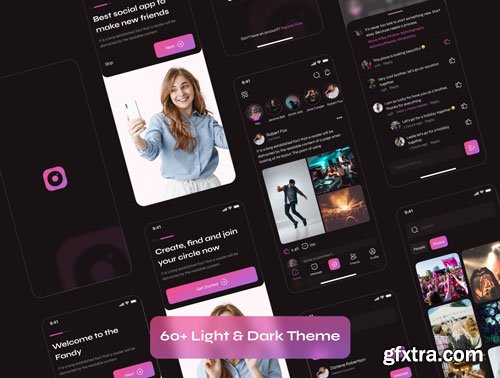 Social Media App UI Kit Ui8.net