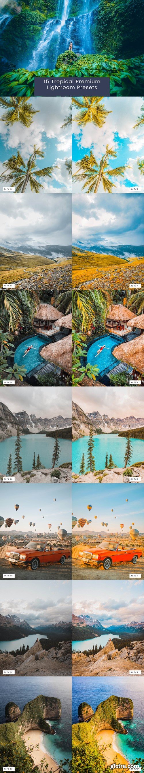 15 Tropical Premium Lightroom Presets