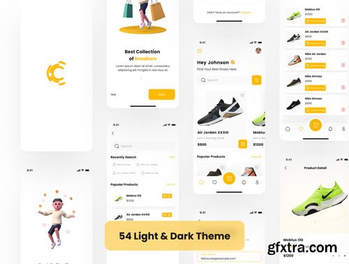 Shoe Store App UI Kit Ui8.net