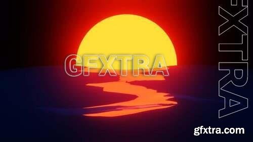 Animated Sunset Over The Sea 1625083
