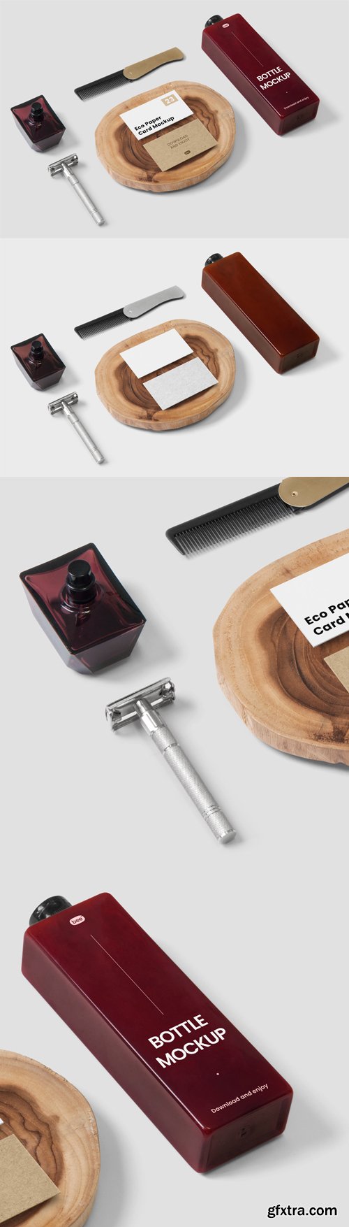 Barber Stationery PSD Mockup Template