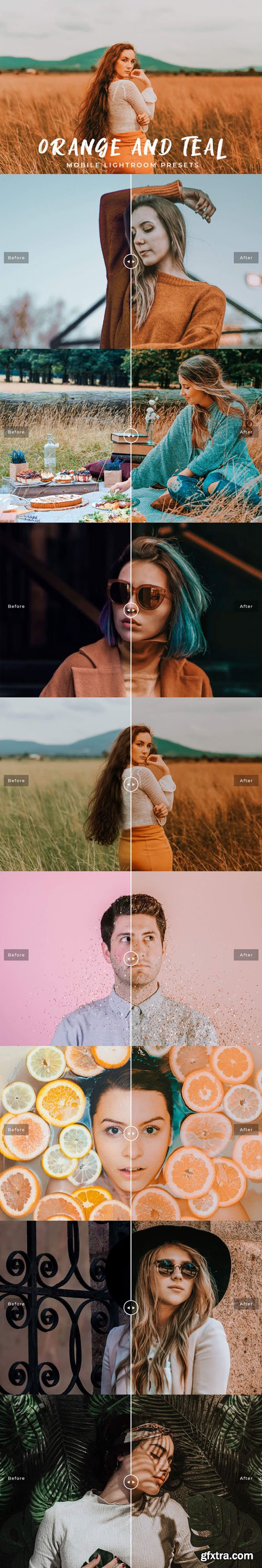 Orange and Teal - Mobile and Desktop Lightroom Presets