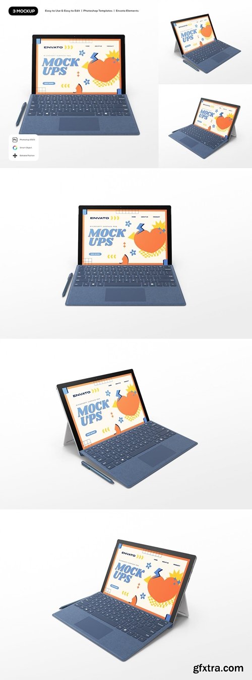 Microsoft Surface Pro Laptop Mockup RUJTARE