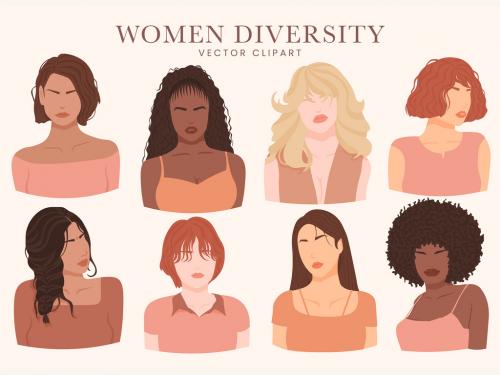 Diverse Women Illustrations 586576071